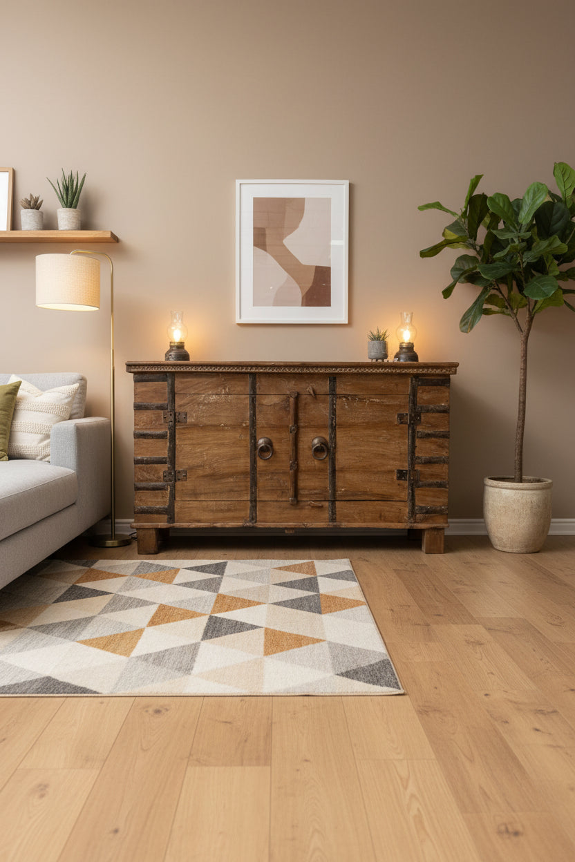 2 door teak sideboard