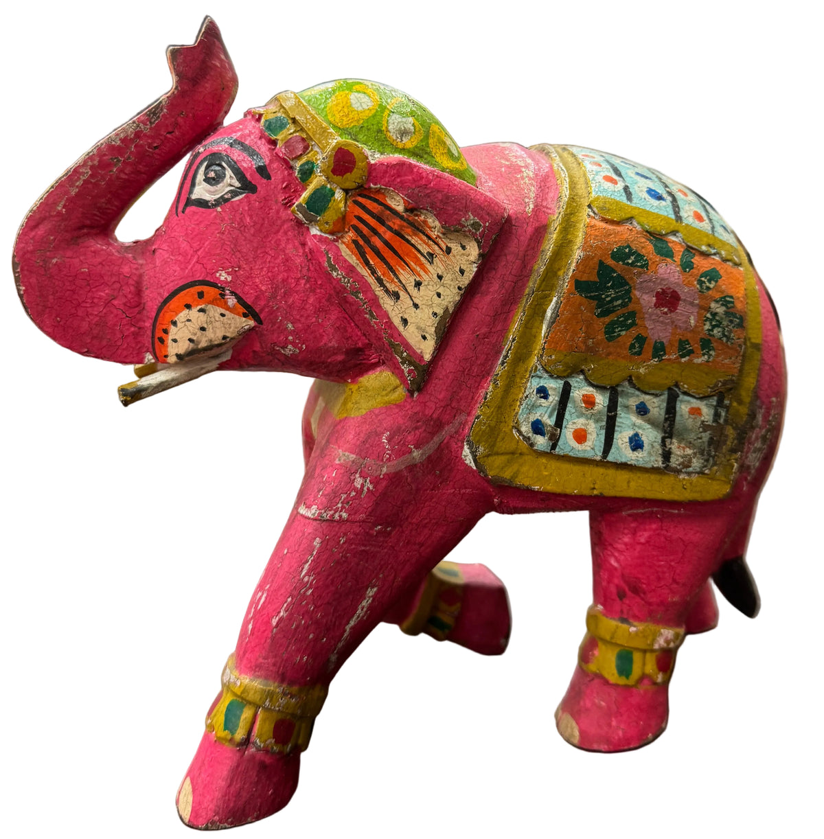 Hand painted elephant decor
