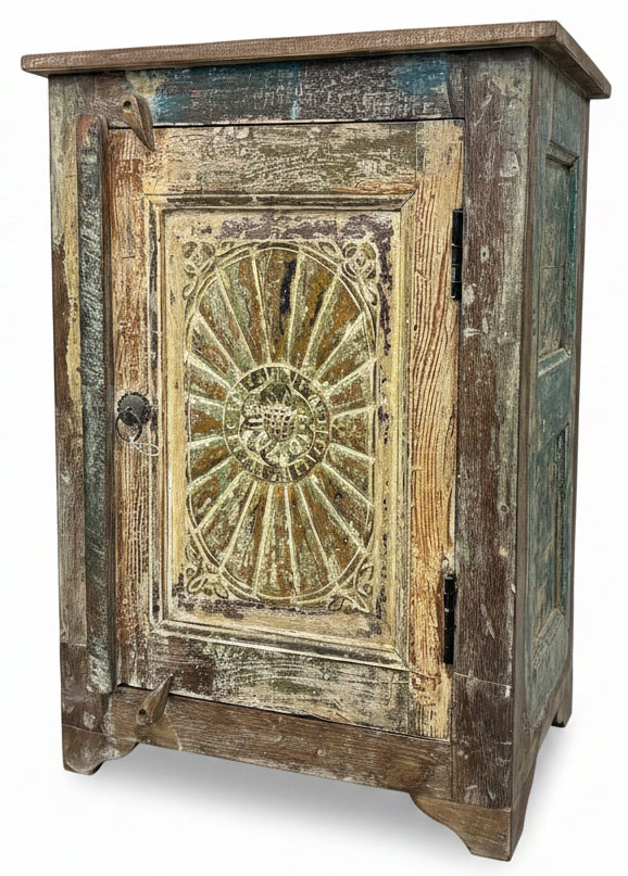 Old door bedside