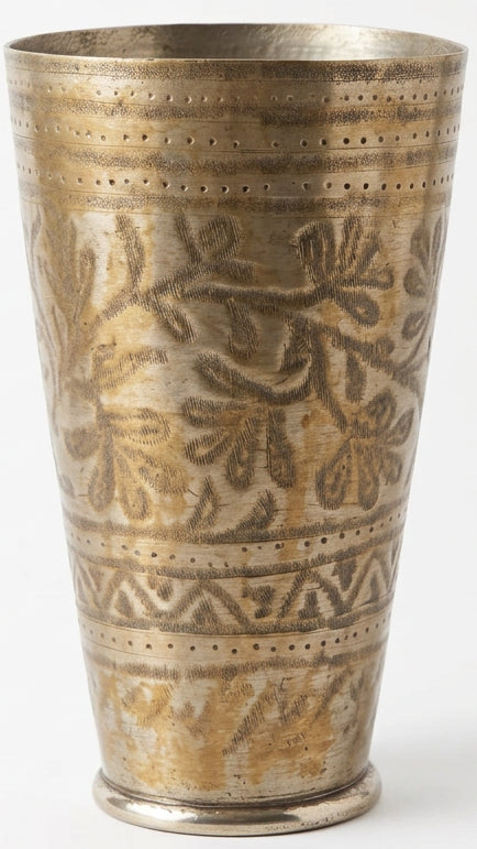 Vintage Indian Lassi Glass