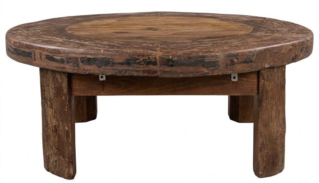 Camel cart rustic coffee table