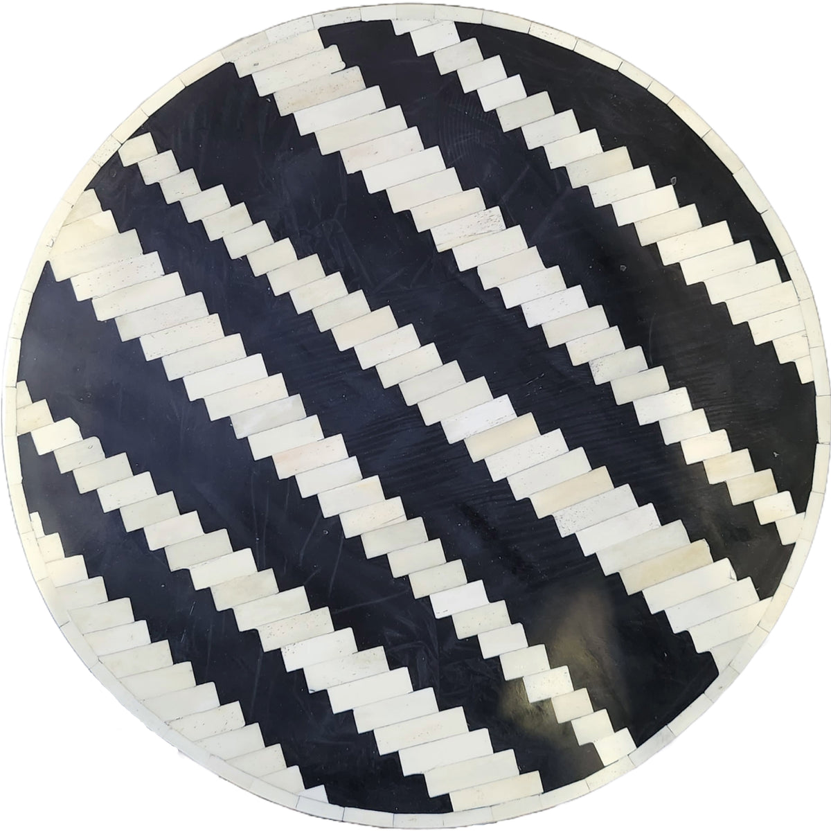Bone Inlay Side Stool