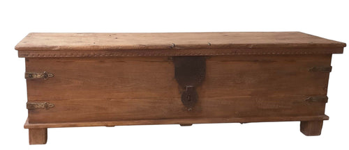 Teak blanket box