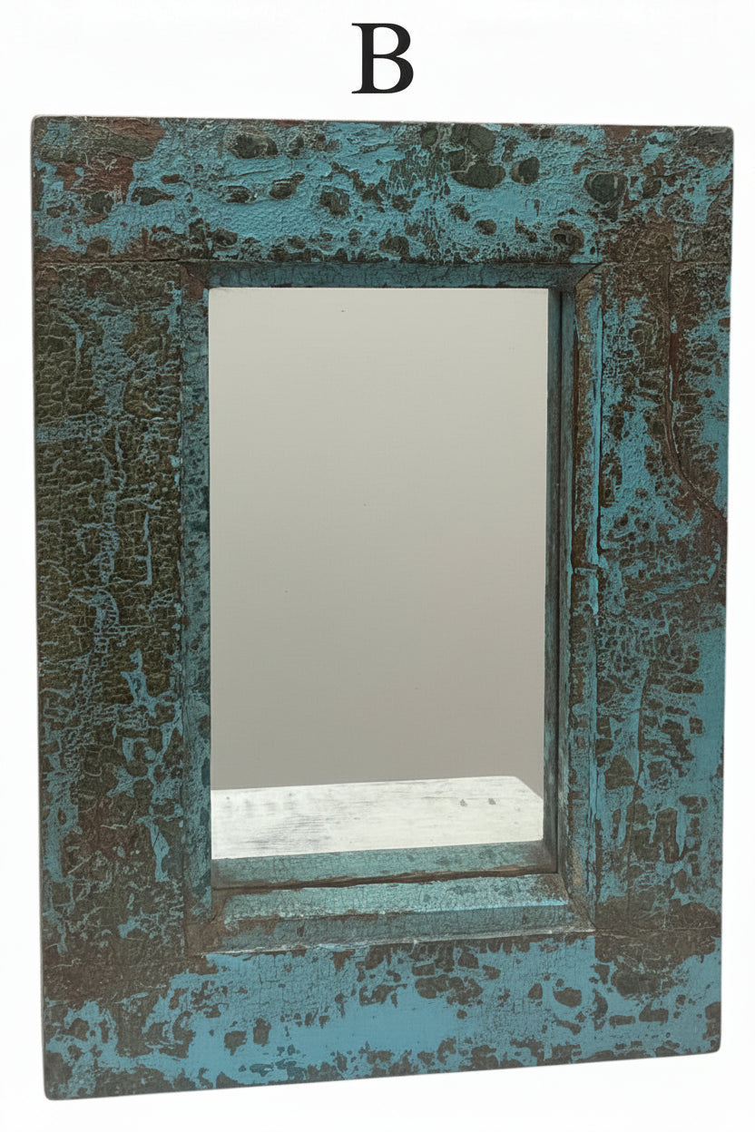Old teak mirror