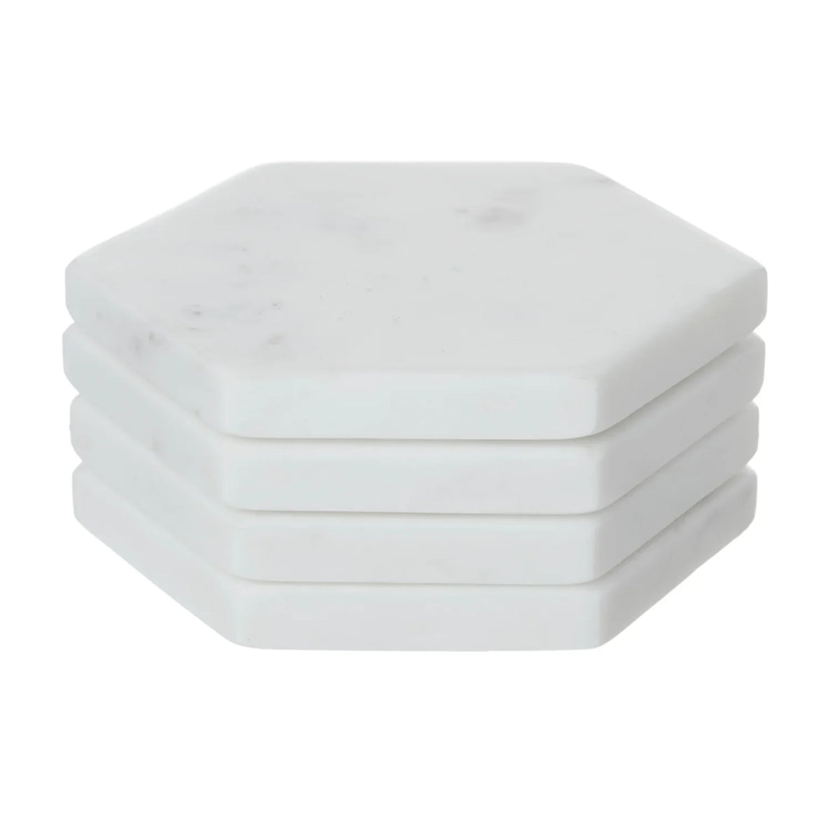 Hexa marble coasters