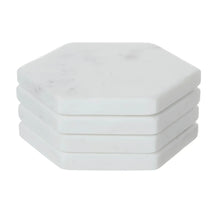 Hexa marble coasters