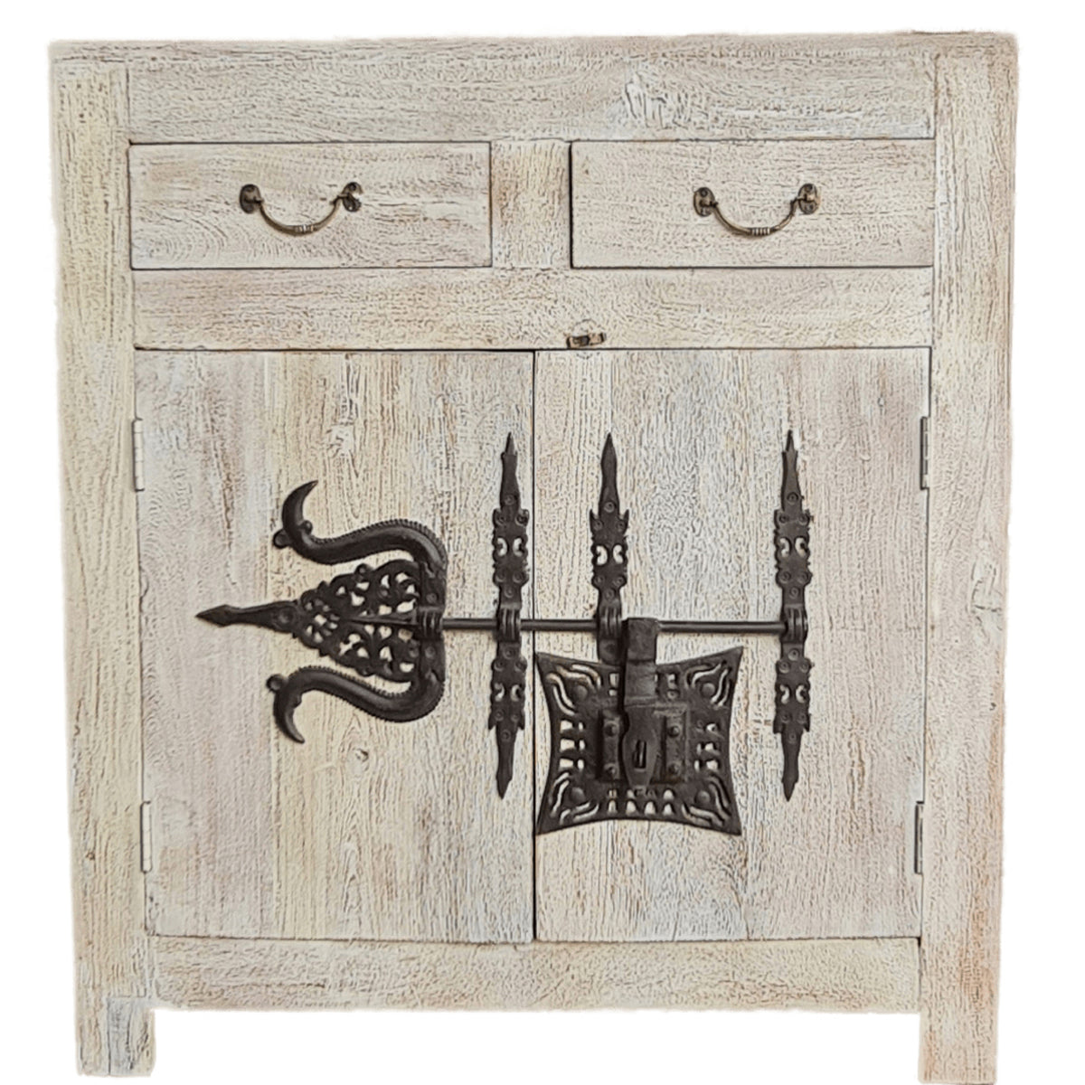 TeakWood 2 Drawer 1 Door