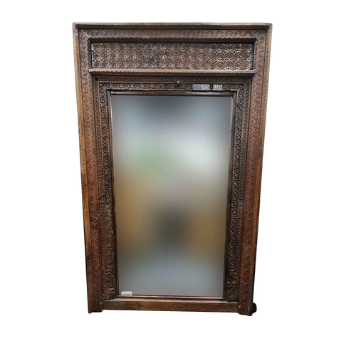 Giant Old Door Vintage Indian Mirror