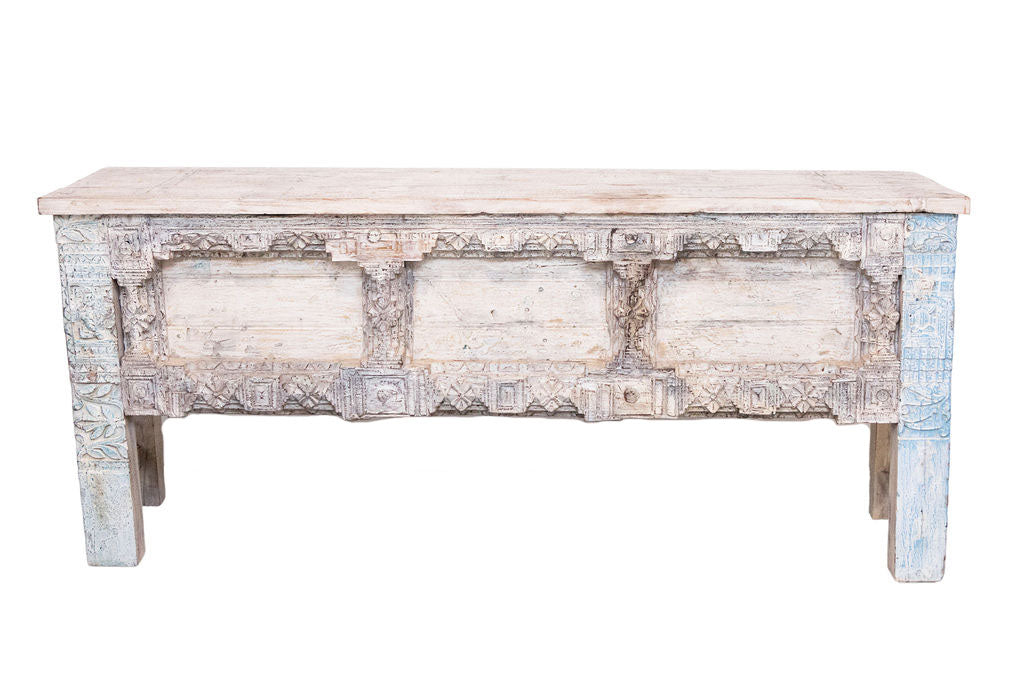 Vintage Old Door Panel Console - akashafurniture